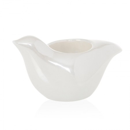 Pearlescent Crackle Teelichthalter - Bird