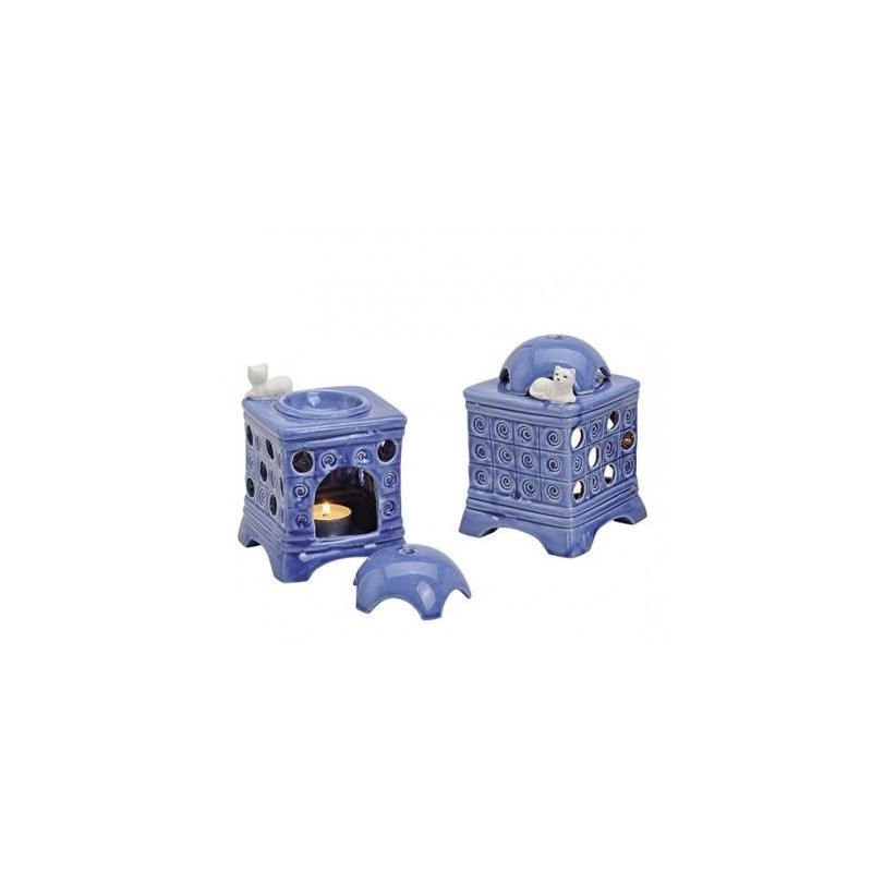 Duftlampe Kachelofen Blau