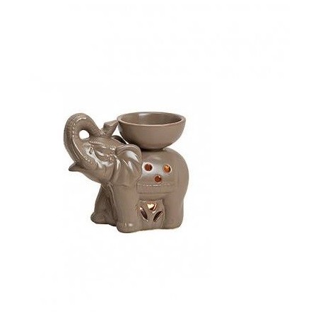 Duftlampe Elefant aus Keramik Braun